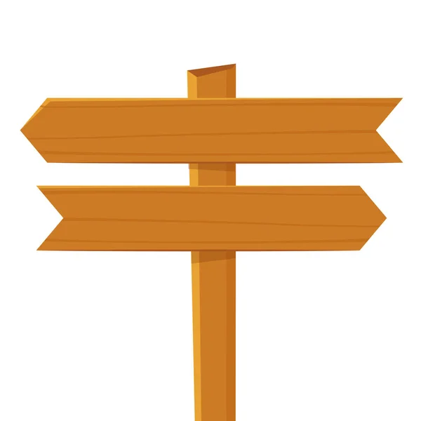 Wooden Signpost Vector Wooden Signpost Icon Colored Silhouette Vertical View — Stok Vektör