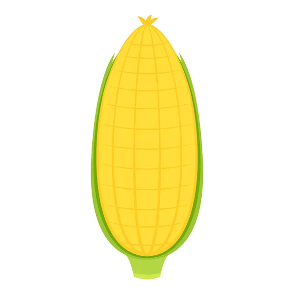 Jagung Dengan Latar Belakang Putih Desain Logo Corn - Stok Vektor