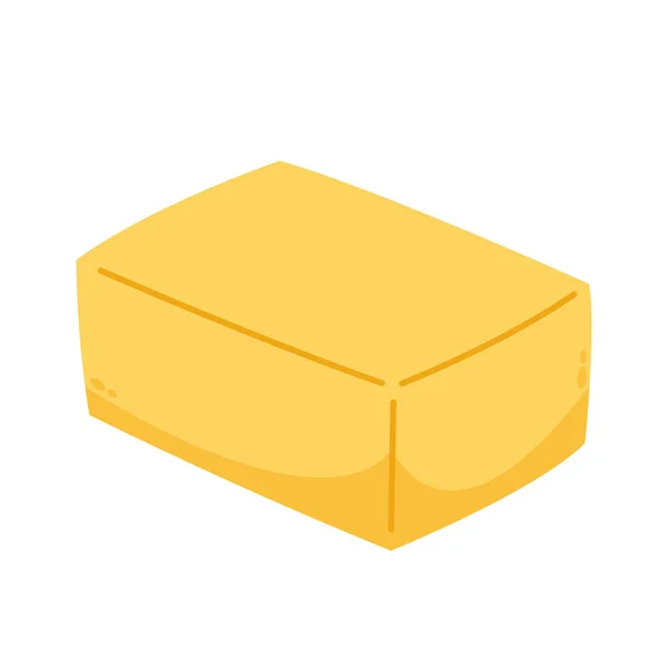 黄油图标向量 黄油标志设计 白色背景的黄油 — 图库矢量图片