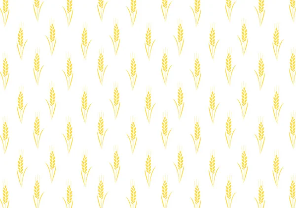 Візерунок Пшениці Шпалери Символ Вівса Вільний Простір Тексту Знак Рису — стоковий вектор