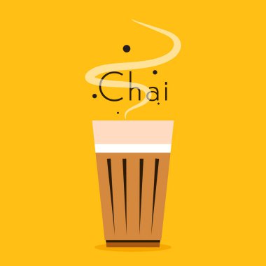 Hint sıcak içecek vektörü. Hint chai ikonu. Chai, Hint içkisidir. Kerala çay evi illüstrasyon vektörü. Hint Kerala yol kenarı. Kerala çay dükkanı çizimi. Kerala Eski.