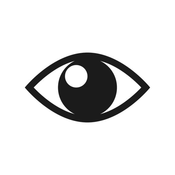 Göz Damlası Vektörü Sembol Göz Izole Bir Vektör Beyaz Arkaplan — Stok Vektör