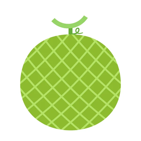 Meloenvector Meloen Witte Achtergrond Behang Logo Ontwerp — Stockvector
