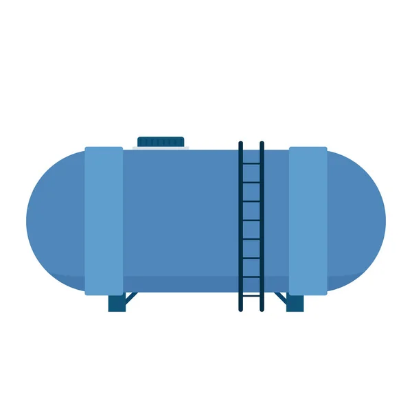 Water Tank Vector Tap Blue Water Tank White Background — Διανυσματικό Αρχείο