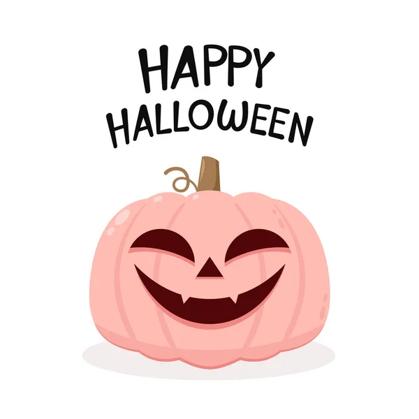 Dyniogłowy Słodki Przerażający Potwór Dyni Halloween Wakacje Postać Kreskówek Kolekcji — Wektor stockowy