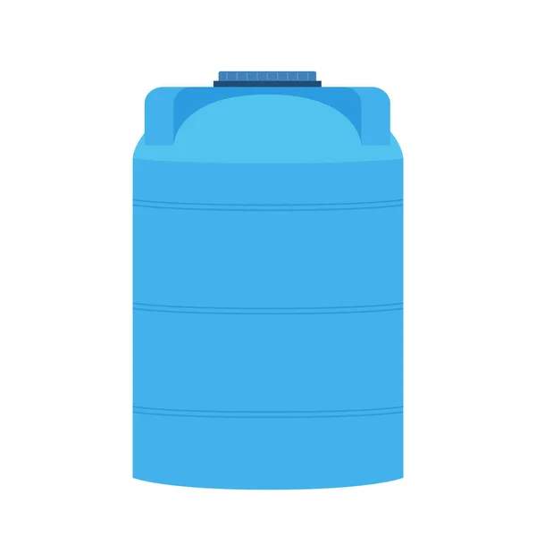 Vetor Tanque Água Toque Tanque Água Azul Fundo Branco — Vetor de Stock
