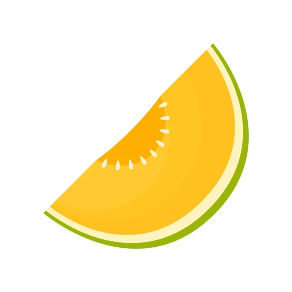 Vettore Meloni Melone Sfondo Bianco Tappezzeria Design Del Logo — Vettoriale Stock