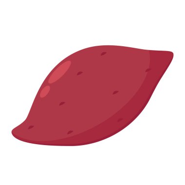 Kızarmış tatlı patates. Kızarmış patates logosu tasarımı. Japon Tatlı Patates.