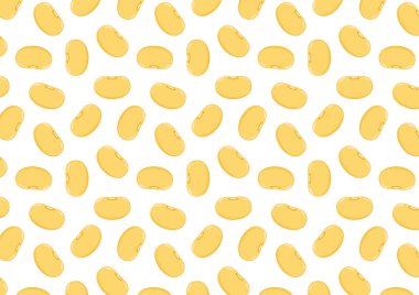 Soya fasulyesi deseni. Beyaz arka planda soya fasulyesi. Duvar Kağıdı.