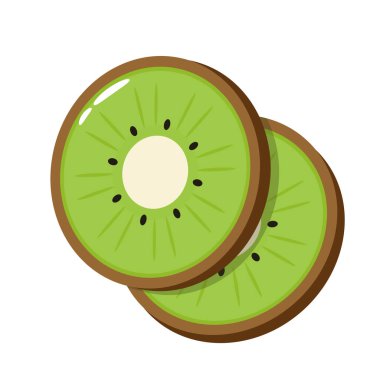 Kivi ikon vektörü. Sembol. Logo tasarımı. Kiwi beyaz arkaplanda izole edildi.