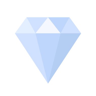 Elmas ikon koleksiyonu. Farklı elmas şekilleri. Dimond simgesi düz biçimde ayarlandı. Mücevher simgeleri. Gemstone simgesi ayarlandı.