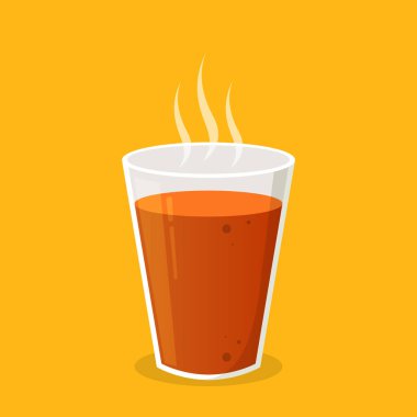 Chai logo tasarımı. Organik Arkaplan Üzerine Karak Milk Chai Illustration. Baharatlı Sıcak Çay Tasarımı Element Vektör Tasarımı. Chai vektörü.