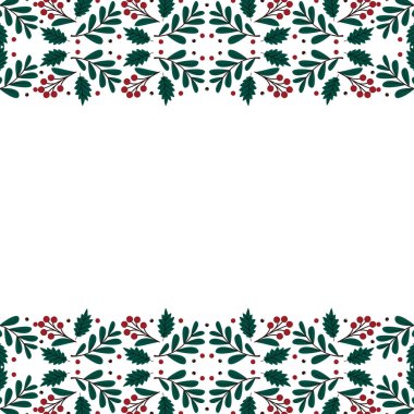 Mutlu Noeller. Zarif Mutlu Noeller ve yeni yıl 2023 Çam Çelengi, Ökseotu, Kış bitkileri tebrik kartı tasarımı çizimleri.