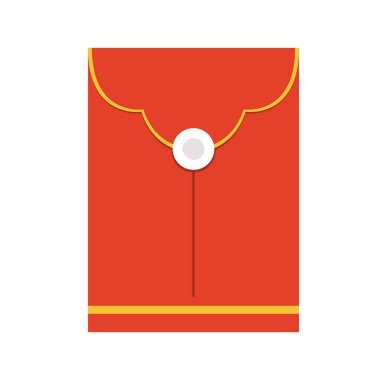 Çin ödülü. Kırmızı kağıt paketi. Zarf vektörü. Zarf yığını vektörü. kırmızı paket.