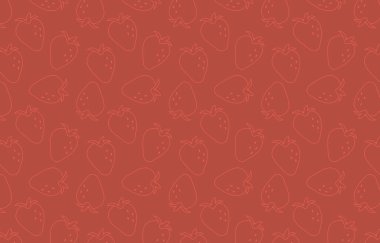 Çilek vektör modeli arka planı. Çilek simgesi.