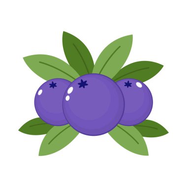 Yabanmersini vektörü. Beyaz arka planda yabanmersini. Sembol. logo tasarımı.