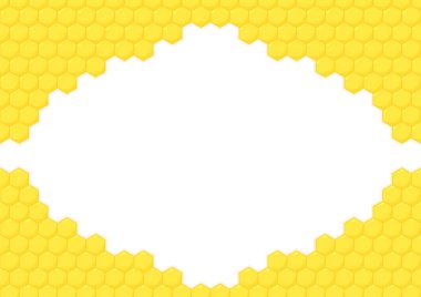 Bal peteği çerçevesi. Bal Taraklarıyla Doğal Arkaplanının Vektör ResmiComment.