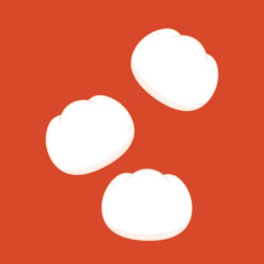 Çin böreği karakter tasarımı. Çin böreği Çin yemeğidir. Bao çizgi filmi..