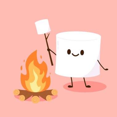 Şekerleme karakteri. Duvar kağıdı. Metin için boş alan. Logo tasarımı. şenlik ateşi.