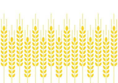 Buğday desenli duvar kağıdı. Yulaf sembolü. Metin için boş alan. Pirinç işareti. Pirinç desenli duvar kağıdı.