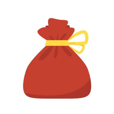 Chinese New Year Money pocket vector. Chinese money bag vector. Vector flat long shadow design. word 