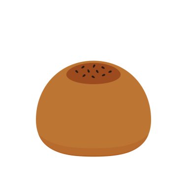 Salted Egg Lava Chinese Pastry, Thai cake, Thai Dessert, Chinese mooncake. Mid-autumn festival dessert.