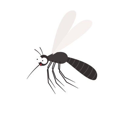 Sivrisinek ısırıkları. Sivrisinek çizgi filmi. Duvar kağıdı. Metin için boş alan. Boşluğu kopyala.