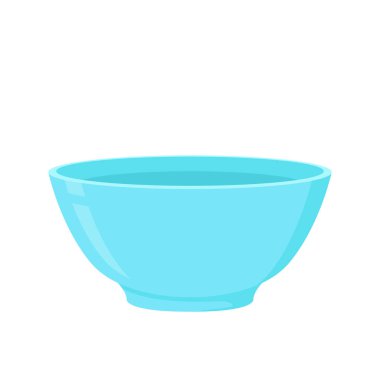 Mavi Bowl. Beyaz arka planda bovling. kase vektörü.