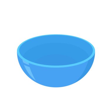 Mavi Bowl. Beyaz arka planda bovling. kase vektörü.