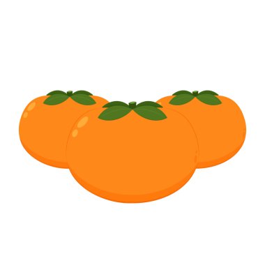 Hurma karikatür vektörü. Beyaz arkaplanda hurma.