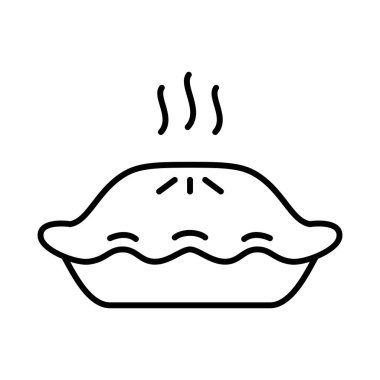 Turta simgesi logosu izole edildi. Turta simgesi, fırın vektörü.