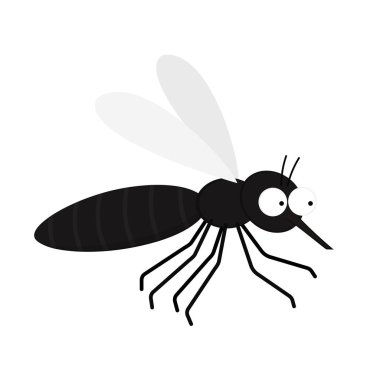 Sivrisinek ısırıkları. Sivrisinek çizgi filmi. Duvar kağıdı. Metin için boş alan. Boşluğu kopyala.