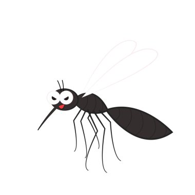 Sivrisinek ısırıkları. Sivrisinek çizgi filmi. Duvar kağıdı. Metin için boş alan. Boşluğu kopyala.