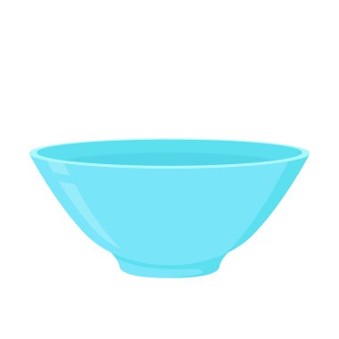 Mavi Bowl. Beyaz arka planda bovling. kase vektörü.