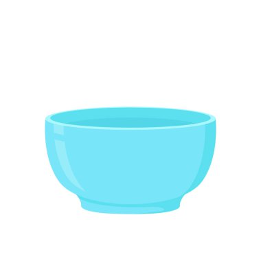 Mavi Bowl. Beyaz arka planda bovling. kase vektörü.