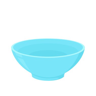 Mavi Bowl. Beyaz arka planda bovling. kase vektörü.