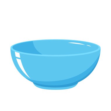 Mavi Bowl. Beyaz arka planda bovling. kase vektörü.