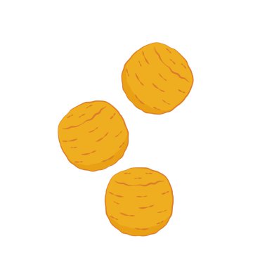 Mozzarella peynir topu vektörü. Beyaz arka planda Mozzarella peyniri topu. Peynir germe.