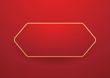 Mutlu Çin Yeni Yılı 2025. Çin yeni yıl afişi. Tebrik kartı. Kırmızı zemin üzerinde fener bulunan Çin çerçevesi.