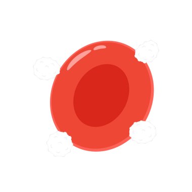 Kırmızı ve beyaz kan hücresi ikonu tasarımı. lökosit vektörü