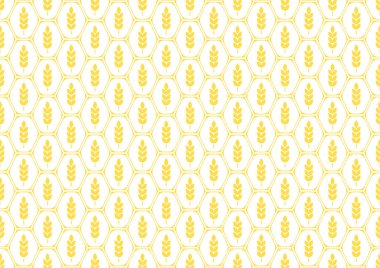 Buğday desenli duvar kağıdı. Yulaf sembolü. Metin için boş alan. Pirinç işareti. Pirinç desenli duvar kağıdı.