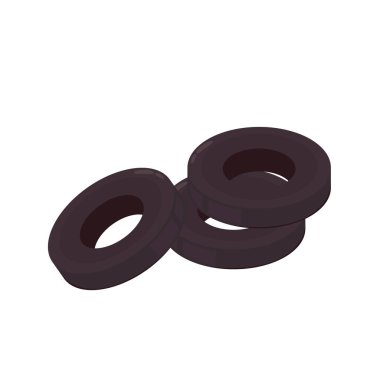 Turşulu zeytin vektörü. Beyaz arkaplanda turşulu zeytin dilimi.