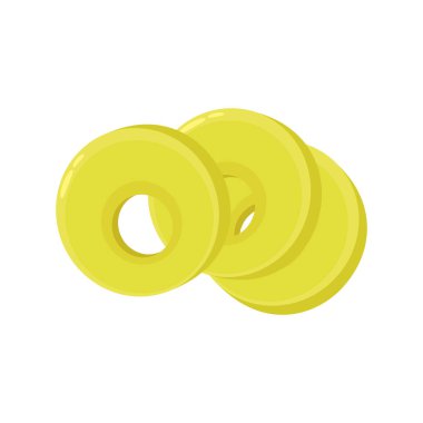 Turşulu zeytin vektörü. Beyaz arkaplanda turşulu zeytin dilimi.