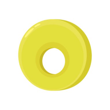 Turşulu zeytin vektörü. Beyaz arkaplanda turşulu zeytin dilimi.