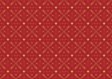 Kırmızı Altın Çin Geleneksel Desen arka planı. Doğu Vektör hisseleri Soyut Çin zengin desen.