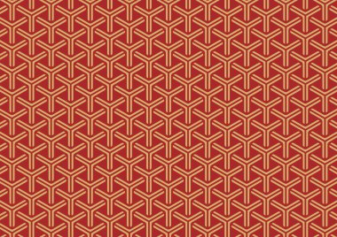 Kırmızı Altın Çin Geleneksel Desen arka planı. Doğu Vektör hisseleri Soyut Çin zengin desen.