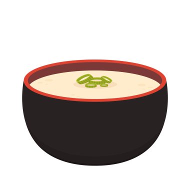 Steamed egg vector. Steamed egg in bowl. japan food vector.