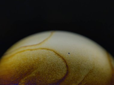 Makro fotoğrafçılığın güzelliği renkli gökkuşağı baloncukları köpükler köpükler köpükler köpükler köpükler, estetik bir gezegen sabunu gibi.