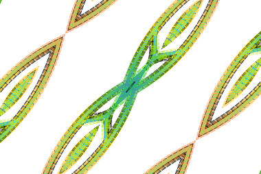 Endonezya kültürünün renkli gradyan sanat modeli duvar kağıdı reklamları için geleneksel tenun batik etnik dayak süsü