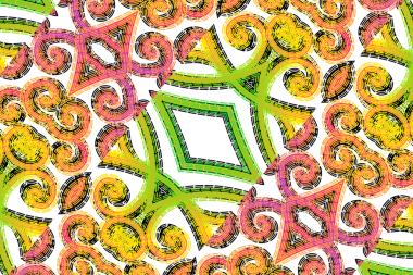 Endonezya kültürünün renkli gradyan sanat modeli duvar kağıdı reklamları için geleneksel tenun batik etnik dayak süsü